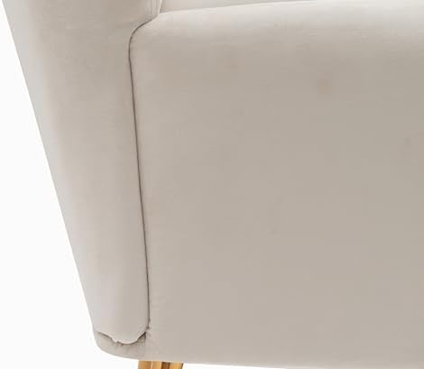Container Furniture Direct Modern Chic Mid-Century Velvet Accent Armchair for...
