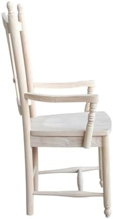 IC International Concepts, SheafBack Arm Chair, 225lbs wt capacity, Solid Rea...