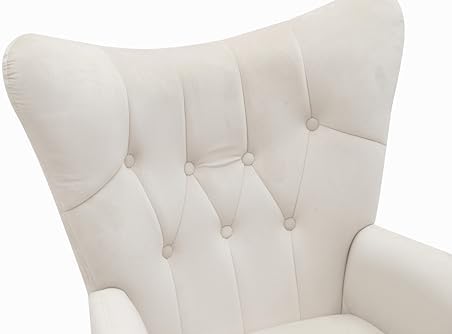 Container Furniture Direct Modern Chic Mid-Century Velvet Accent Armchair for...