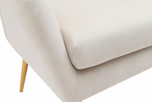 Container Furniture Direct Modern Chic Mid-Century Velvet Accent Armchair for...