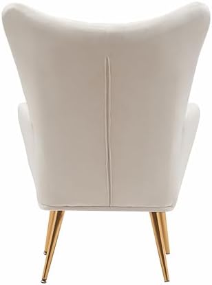 Container Furniture Direct Modern Chic Mid-Century Velvet Accent Armchair for...