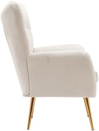 Container Furniture Direct Modern Chic Mid-Century Velvet Accent Armchair for...