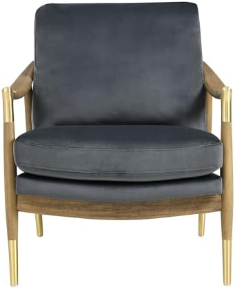 Modway Langford Stain-Resistant Performance Velvet Armchair – Mid Century Mod...