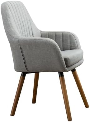 Roundhill Furniture Tuchico Contemporary Fabric Accent Chair,Arm Rest, Gray