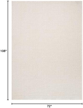 Luul Home Easy Jute Rugs 6x9 White Color Living Room Indoor Outdoor Area Rug ...