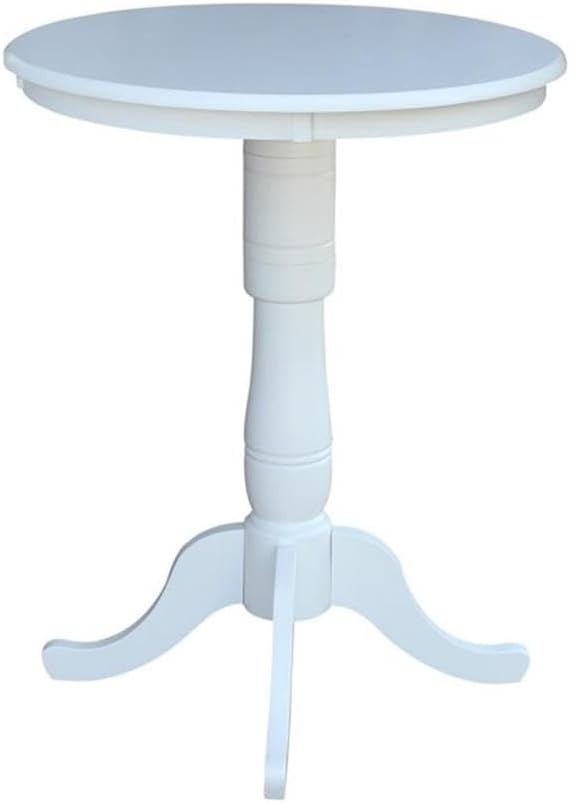 IC INTERNATIONAL CONCEPTS 30" Round Top Pedestal Dining Table, 40.9"...