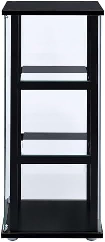 Coaster Home Furnishings Cyclamen 34-inch 3-Tier Clear Tempered Glass Curio C...