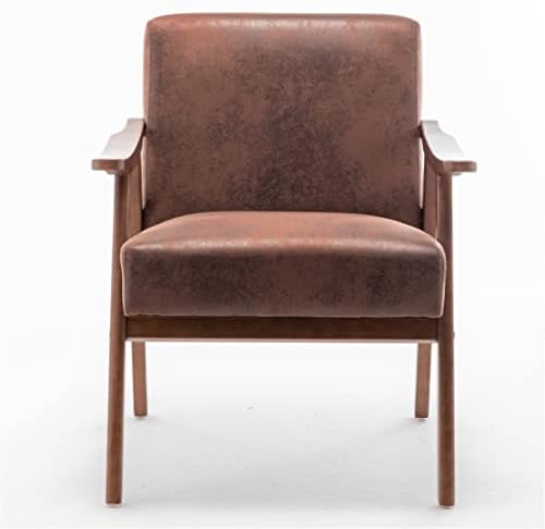 Container Furniture Direct Accent Chair with Microfiber Upholstery and Solid ...