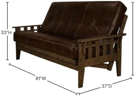 Kodiak Furniture Tucson Full Size Futon Set, Oregon Trail Java