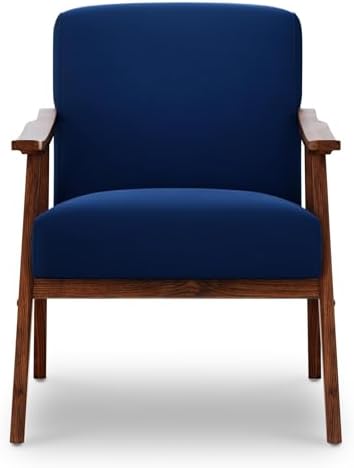 Mid Century Accent Chair, Boho Farmhouse Accent Chairs for Living Room, Retro...