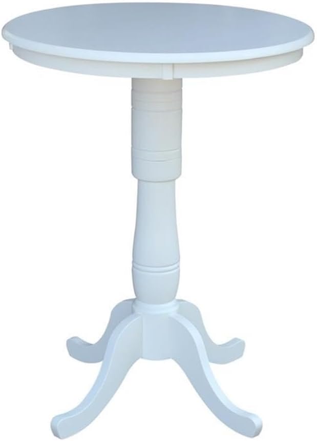 IC INTERNATIONAL CONCEPTS 30" Round Top Pedestal Dining Table, 40.9"...