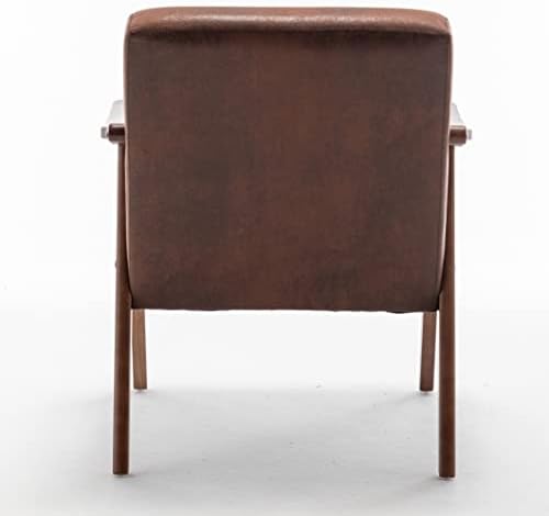 Container Furniture Direct Accent Chair with Microfiber Upholstery and Solid ...