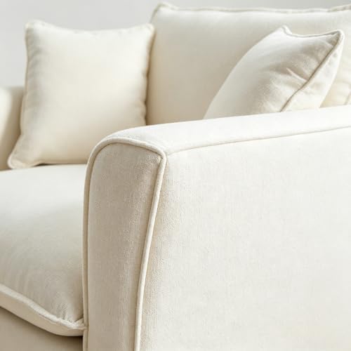 46.9" Chenille Upholstered Accent Chair Wide Seat for Living Room Bedroom