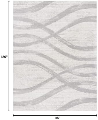 SAFAVIEH Adirondack Area Rug 8'x10', Modern Cream & Grey ADR125C