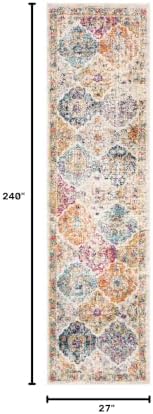 SAFAVIEH Madison Collection Runner Rug - 2'3" x 20', Cream &...