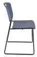 HomeStock Square Lounge Table & 4 Nesting Chairs - Breakroom Furniture Set