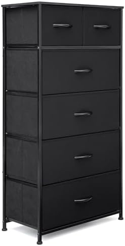 Tall Dresser for Bedroom, Fabric Storage Tower with 6 Drawers
