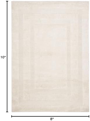 SAFAVIEH Florida Shag Rug 8'x10', Soft Plush Modern Cream SG454-1111