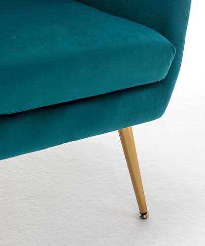 Container Furniture Direct Modern Chic Mid-Century Velvet Accent Armchair for...
