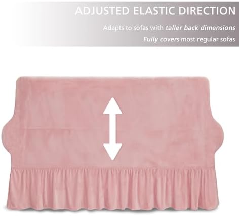 NICEEC Pink Armchair Covers Arm Chair Cover Armchair Slipcovers with Skirt
