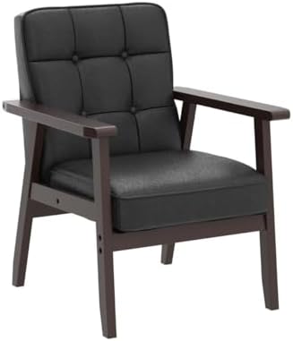 Okeysen Accent Chairs Set of 2, Mid Century Modern Accent Chair, Retro Wood a...