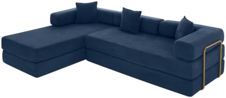 HANXIN 108'' Futon Sleeper Sofa Bed, Boneless Couch for Living Room, ...