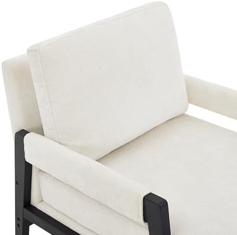 Roundhill Furniture Kelly Mid-Century Modern Chenille Upholstered Accent Armc...