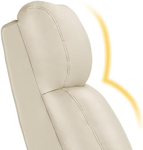 Topeakmart PU Leather Recliner Chair Home Theater Seating Beige