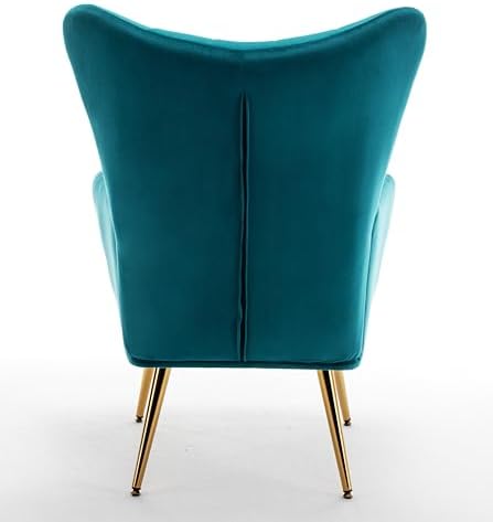 Container Furniture Direct Modern Chic Mid-Century Velvet Accent Armchair for...