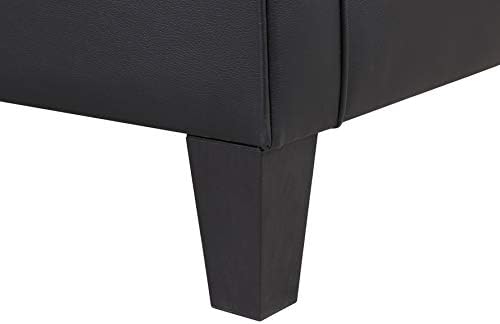 Modern Faux Leather Accent Chair, Upholstered Living Room Armchairs Comfy Sin...