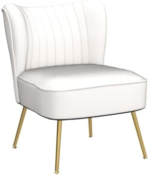 KCC Modern Velvet Accent Chair Set of 2,Side Chair for Bedroom,Beige