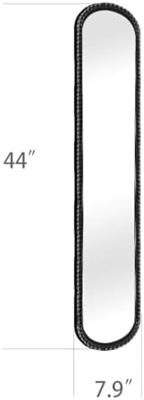 Long Narrow Decorative wall Mirror, Skinny Oval Mirror for Entryway Living Ro...