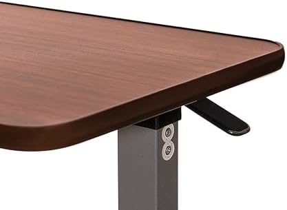 Vaunn Medical Adjustable Overbed Bedside Table with Wheels (Hospital and Home...