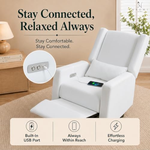 Naomi Home Tanya Luxury Motion Recliner Chair - Bright