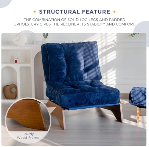 MAXYOYO Accent Chair with Ottoman, Lounge Chair with Adjustable Backrest