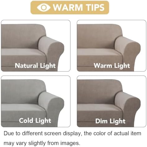 H.VERSAILTEX Stretch Large Armchair Cover 2 Piece Arm Chair Covers for Living...