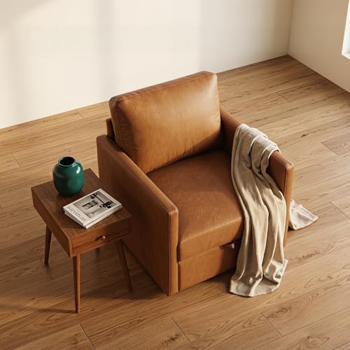 Swivel Accent Chair with Storage, Mid Century Living Room Chairs
