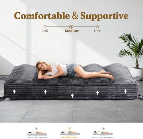 10" Futon Mattress Full Size, Ultra Thick Futons Sofa Couch Bed Sleeper ...