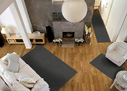Garland Rug Town Square Cinder Gray 3 Piece Set (5'x7', 3'x4'...