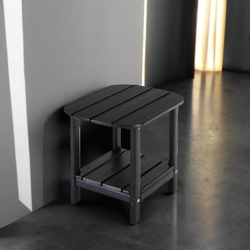 LZRS Double Adirondack Side Table, Outdoor Side Tables, End Tables for Patio,...