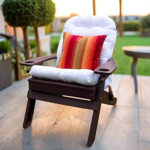 RSH DECOR: Sunbrella Tufted Adirondack Chair Cushion | 42.5” x 21” | Sunbrell...