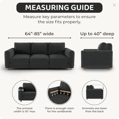PAULATO BY GA.I.CO. Stretch Armchair Cover - Sofa Slipcover - Loveseat Slipco...