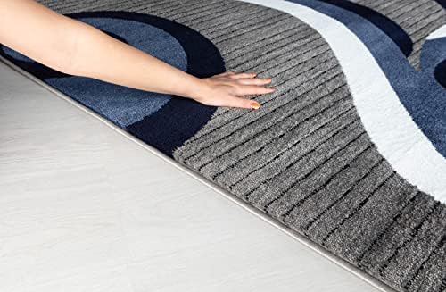 GLORY RUGS Modern Area Rug Swirls Carpet Bedroom Living Room Contemporary Din...