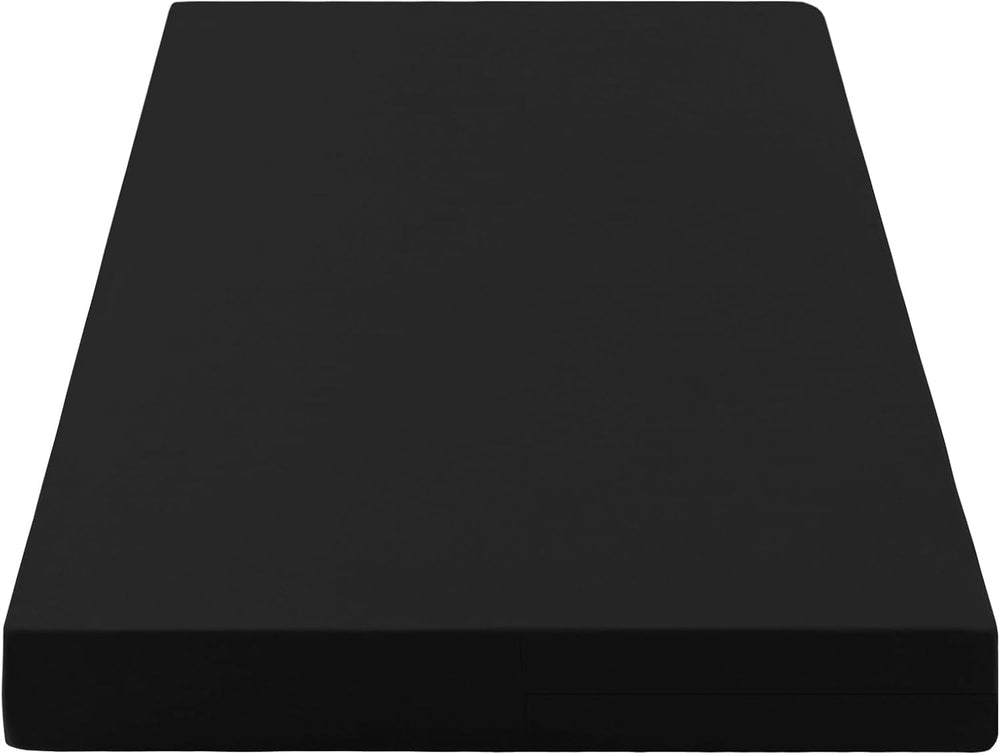 Futon Mattress Cover for Traditional Japanese Futon,Queen,Black