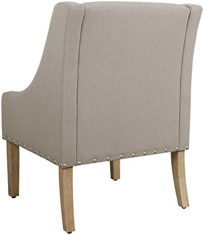 HomePop Classic Swoop Arm Accent Chair - Sand Dune