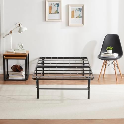 Nestl Foldable Twin XL Bed Frame, Platform Bed, Steel, Easy Tool Free Assembl...