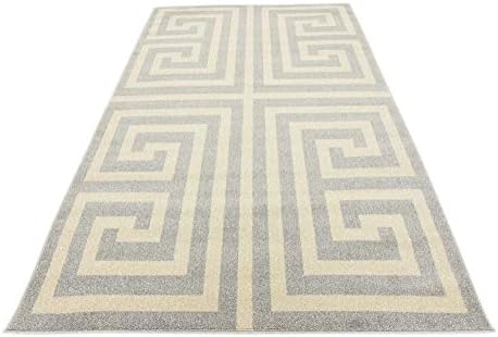 Unique Loom Athens Collection Classic Geometric Modern Border Design Area Rug...