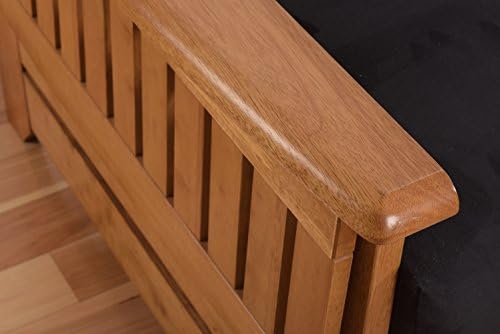 Kodiak Phoenix Wooden Futon Sofa Bed with Storage Drawers, Full Size Futon Co...