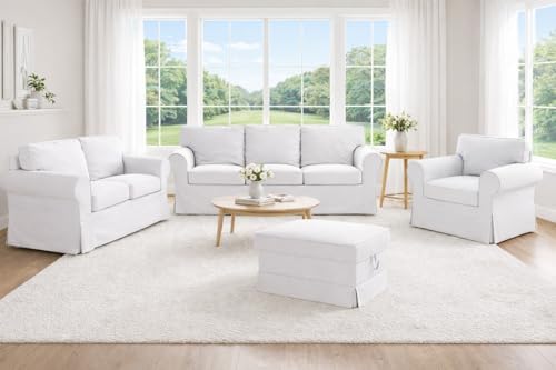Dense Cotton Ektorp Chair Cover Compatible with IKEA Armchair Slipcover