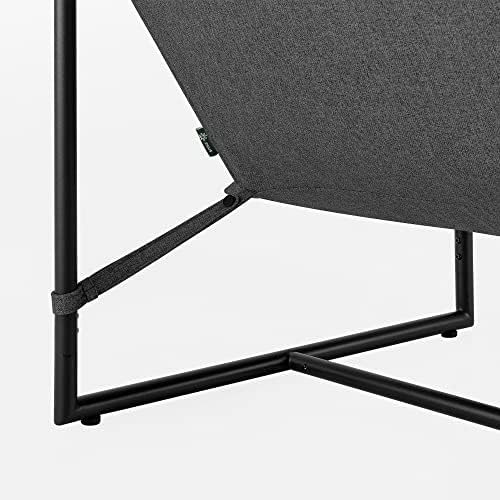 Zinus Aidan Sling Accent Chair, Metal Framed Armchair with Shredded Foam Cush...